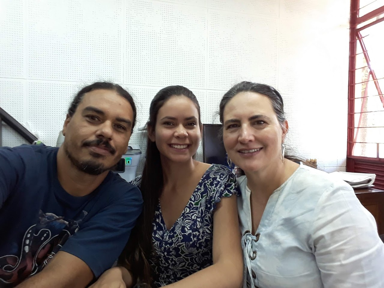 Juliana, Maria Cristina e Hugo